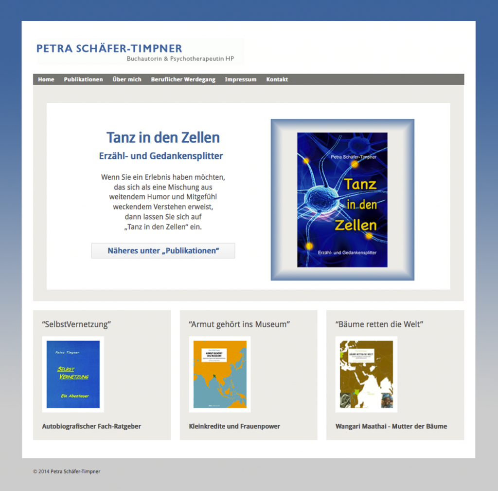 Full Responsive Website für Petra Schäfer-Timpner